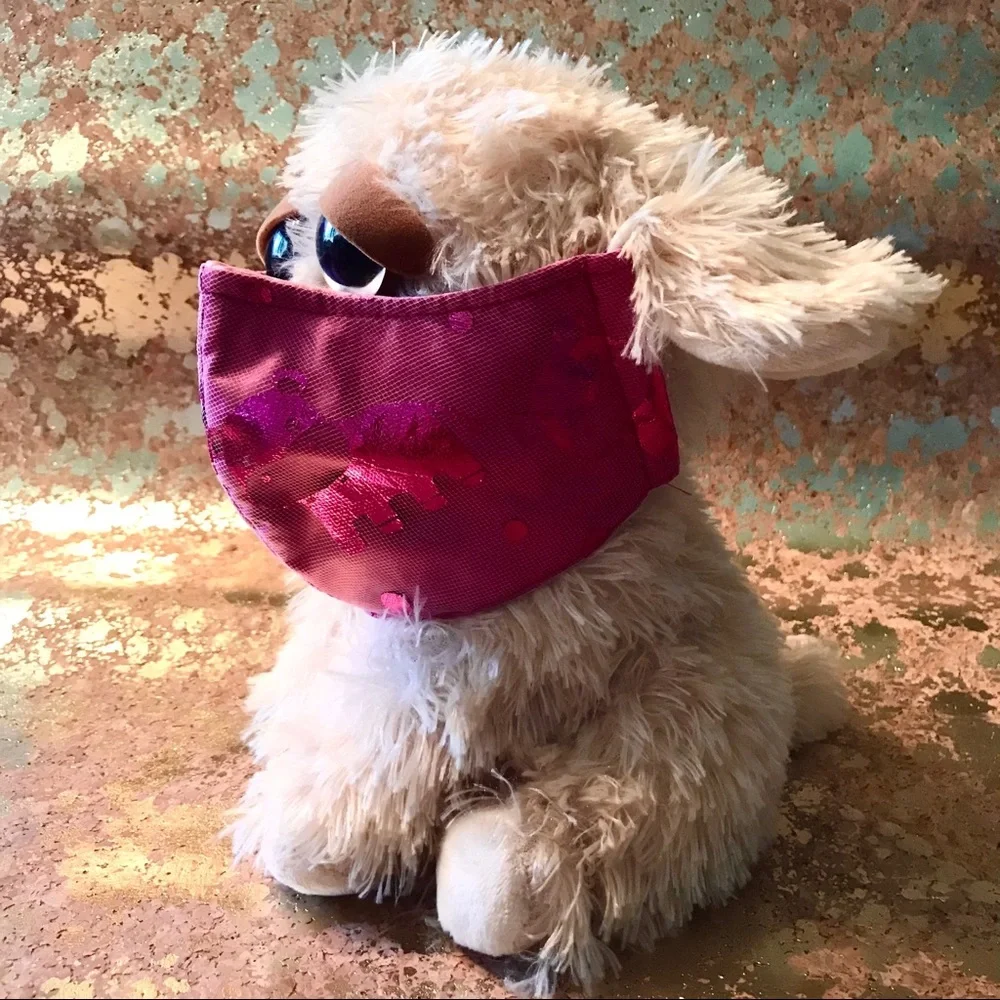 GIRL’S “MY FOILED HIPPO” PINK FACE MASK